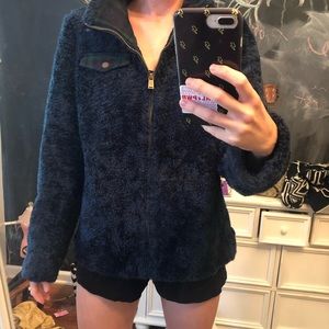 Pendleton Fuzzy Zip Up (L)